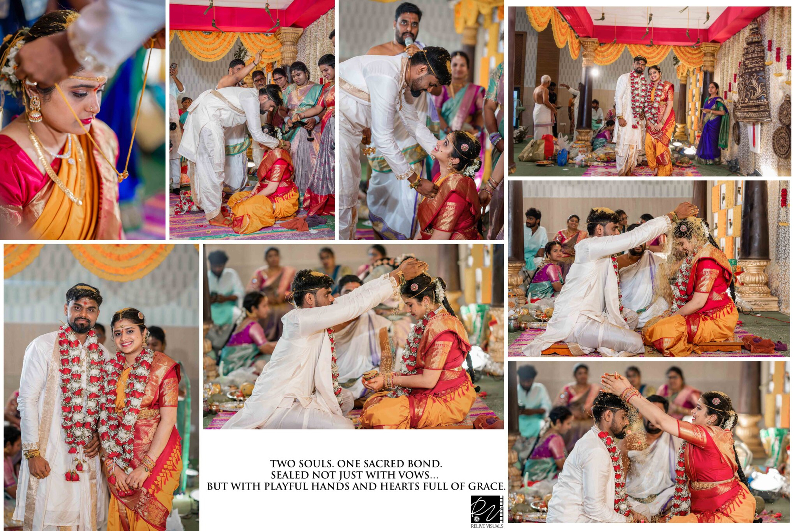 Groom tying the Mangalsutram (Thalli) around the bride’s neck during the wedding ceremony, as she bows her head in grace.Groom tying the Mangalsutram (Thalli) around the bride’s neck during the wedding ceremony, as she bows her head in grace.
