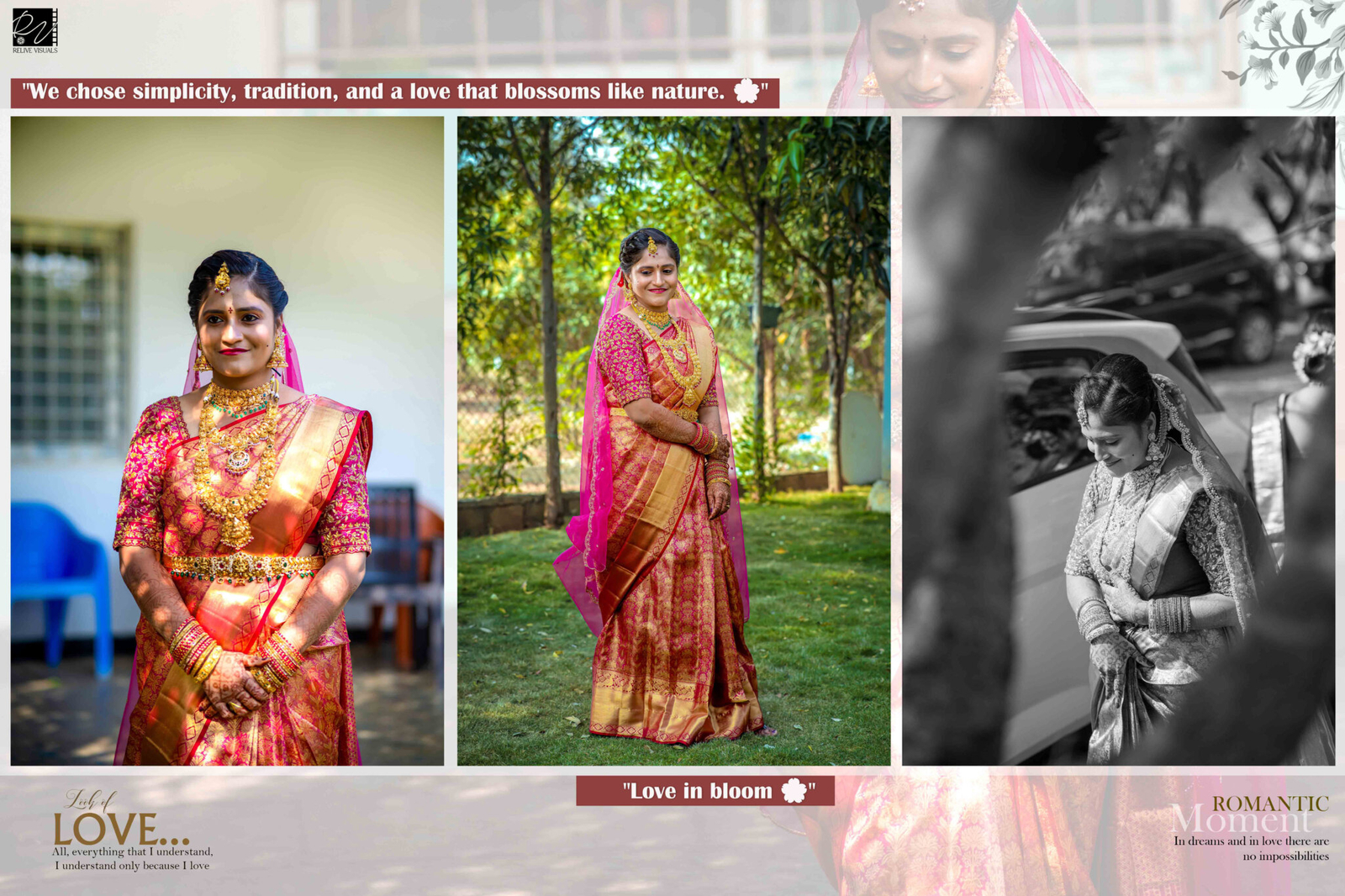 "Hindu bride in traditional attire smiling gracefully during wedding ceremony"